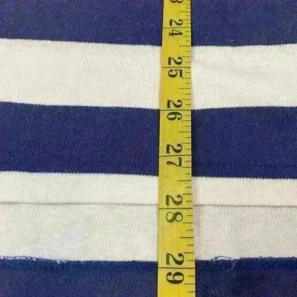 Vintage Polo Ralph Lauren Shirt Men's XL White And Blue Striped Red Pony